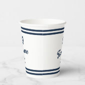 Navy Baseball Club Custom Player Nummer & TeamName Papieren Bekers (Rechts)