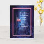 Navy Basic Training Boot Camp Afstuderen Kaart (Gele Bloem)