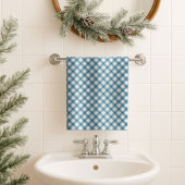 Navy Bath Towel Classic Plaid Gift for the Modern  Bad Handdoek