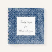 Navy Batik - laptop met persoonlijke geadresseerde Notitieboek (Voorkant)