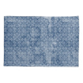 Navy Batik Pillowcase Kussensloop (Achterkant)