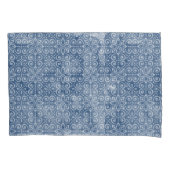 Navy Batik Pillowcase Kussensloop (Voorkant)