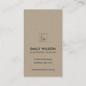 NAVY BERRY LEAFY FOLIAGE GREENERY DANK JE LOGO VISITEKAARTJE (Achterkant)