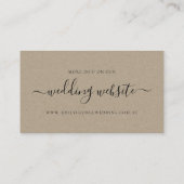 NAVY BERRY LEAFY FOLIAGE GREENERY WEDDING WEBSITE VISITEKAARTJE (Achterkant)