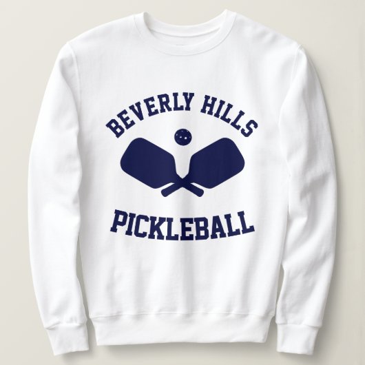 Navy Beverly Hills Pickleball Sweatshirt (Design voorkant)