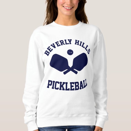 Navy Beverly Hills Pickleball Sweatshirt (Voorkant)