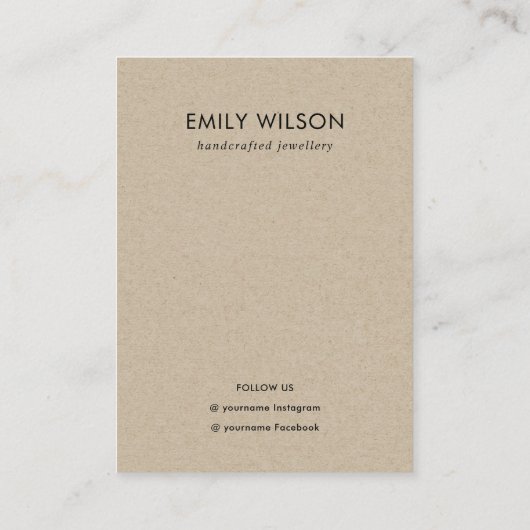 Navy Black Leafy Lijst Fauna Earning Display Logo Visitekaartje (Achterkant)