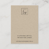 Navy Black Lijst Foliage Earning Ketting Display Visitekaartje (Achterkant)