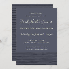 NAVY BLACK SKETCH STRIPE LINE TALK SEMINAR EVAL KAART