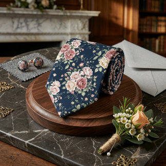 Navy Blau Dusty Rose Pioen Bloemstuk Bruidsjonkers Stropdas
