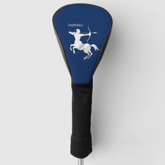 Navy Blau Schutter Dierenriem Golfheadcover (Voorkant)