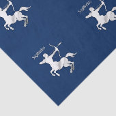 Navy Blau Schutter Dierenriem Tissuepapier (Detail)