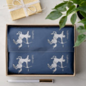 Navy Blau Schutter Dierenriem Tissuepapier (Geschenk)