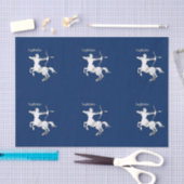 Navy Blau Schutter Dierenriem Tissuepapier (Craft)
