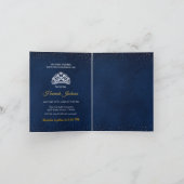 Navy Blauw Bloem Prinses Jurk Quinceanera (Binnen)