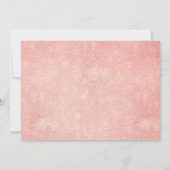 Navy Blauw Blush Roze Rose Bloemen Save The Date (Achterkant)