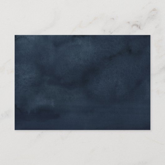 Navy Blauw Blush Roze Rose Boho Bruiloft Receptie Informatiekaartje (Achterkant)