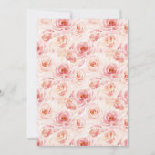 Navy Blauw Blush Roze Rose Boho Kalender Save The Date (Achterkant)