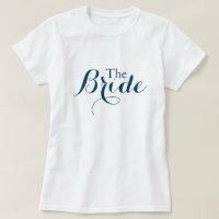 Navy blauw de bruid T-Shirt