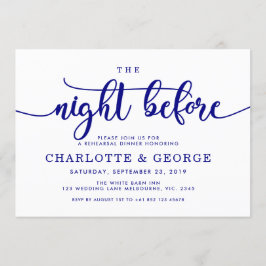 Navy blauw de nacht voor uitnodiging