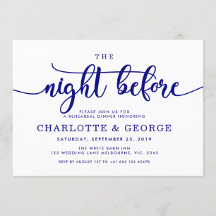 Navy blauw de nacht voor uitnodiging