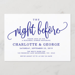 Navy blauw de nacht voor uitnodiging