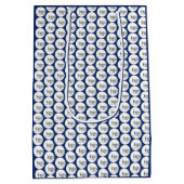 NAVY BLAUW EIGEN LOGO DIE PATROENBEDRIJVEN HERHAAL MEDIUM CADEAUZAKJE (Achterkant)