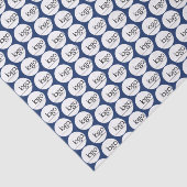 NAVY BLAUW EIGEN LOGO DIE PATROENBEDRIJVEN HERHAAL TISSUEPAPIER (Detail)