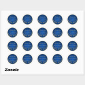 Navy Blauw en Goud Bloemen Bruiloft Favor Sticker (Vel)