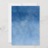 Navy Blauw en Goud Bloemen Rozen 80e Verjaardag Kaart (Achterkant)