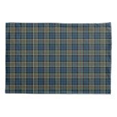 Navy Blauw en Rode Colquhoun Clan Tartan Kussensloop (Achterkant)