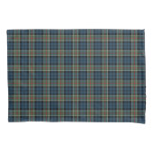 Navy Blauw en Rode Colquhoun Clan Tartan Kussensloop (Voorkant)