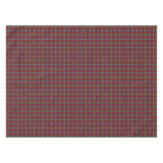 Navy Blauw en Rood Plaid Clan Foster Tartan Patroo Tafelkleed (Voorkant (Horizontaal))