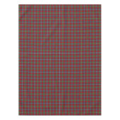 Navy Blauw en Rood Plaid Clan Foster Tartan Patroo Tafelkleed (Voorkant)
