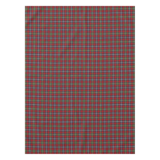 Navy Blauw en Rood Plaid Clan Foster Tartan Patroo Tafelkleed (Voorkant)
