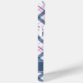 Navy blauw en roze geplakt patroon Case-Mate iPhone case (Achterkant / Rechts)