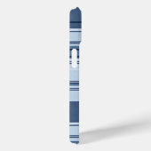 Navy blauw en wit geplakt patroon Case-Mate iPhone case (Achterkant / Rechts)