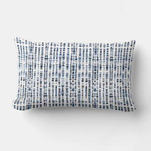 Navy blauw en wit lumbaal kussen