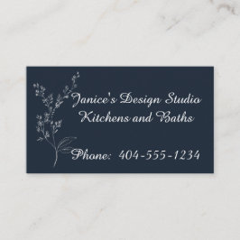 Navy blauw en wit professioneel Visitekaartje