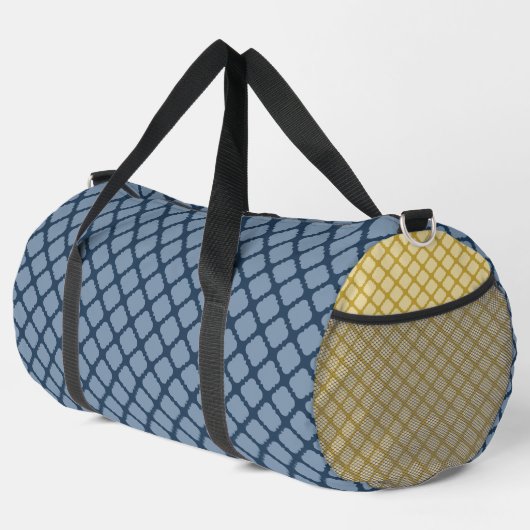 NAVY BLAUW & GELE DIAMANT PATRONEN PLUNJEZAK (Rechterhoek)