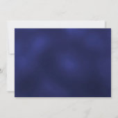 Navy blauw goud confetti foto verjaardag save the date (Achterkant)