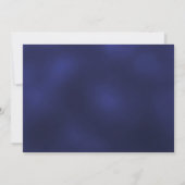 Navy blauw goud confetti verjaardag save the date (Achterkant)