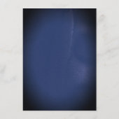 Navy Blauw Goud en Rood Bloemen Bruiloft Informati Informatiekaartje (Achterkant)