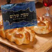 Navy Blauw Goud Joods Gift Hebreeuws Shabbat Chall Snijplank