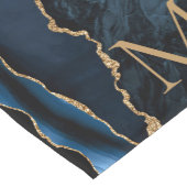 Navy Blauw Goud Marmeren Tafelloper Gepersonalisee (Hoek)