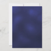 Navy blauw goud script 40e verjaardag kaart (Achterkant)