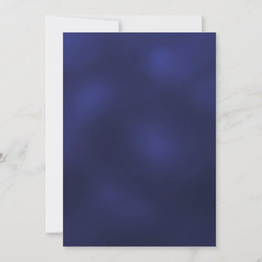 Navy blauw goud script 40e verjaardag kaart (Achterkant)