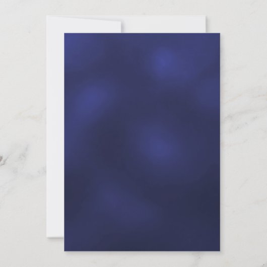 Navy blauw goud script 60ste verjaardag kaart (Achterkant)