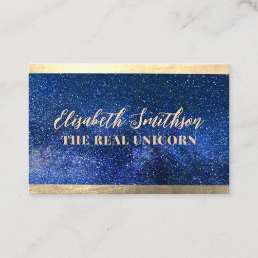 Navy blauw gouden klassieke elegante vrouwelijke h visitekaartje (Voorkant)