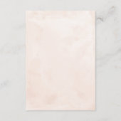 Navy blauw & gouden rozen Wedding Details Informatiekaartje (Achterkant)